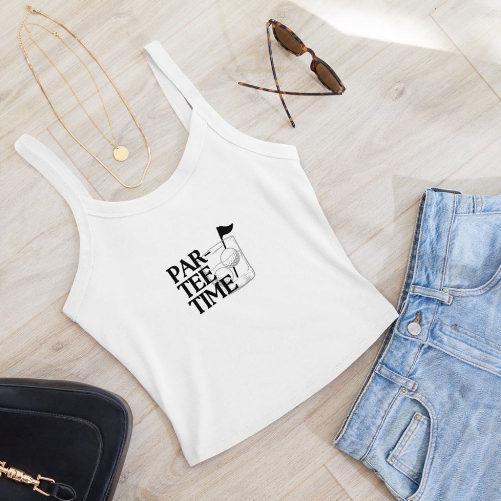 Golf Par-Tee Tank – Fun Summer Cocktail Graphic Tee for Women